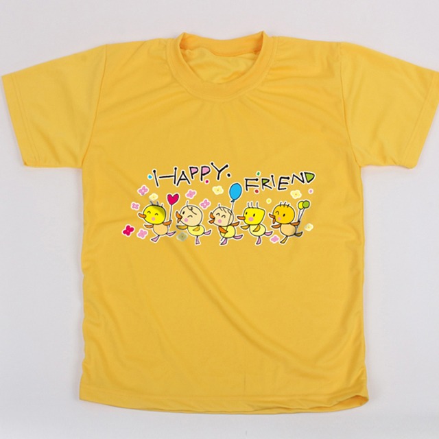 제이디뉴 쿨론 아트티셔츠 반팔 해피프렌즈-병아리친구 여름성경학교 티셔츠