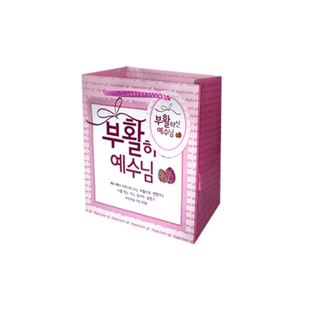 진흥팬시 부활 기프트백(소) 6845-4 부활절 계란포장 부활절 계란포장